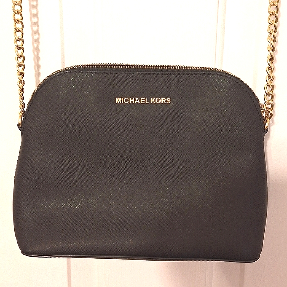 Michael Kors | Black, Gold Shoulder Bag